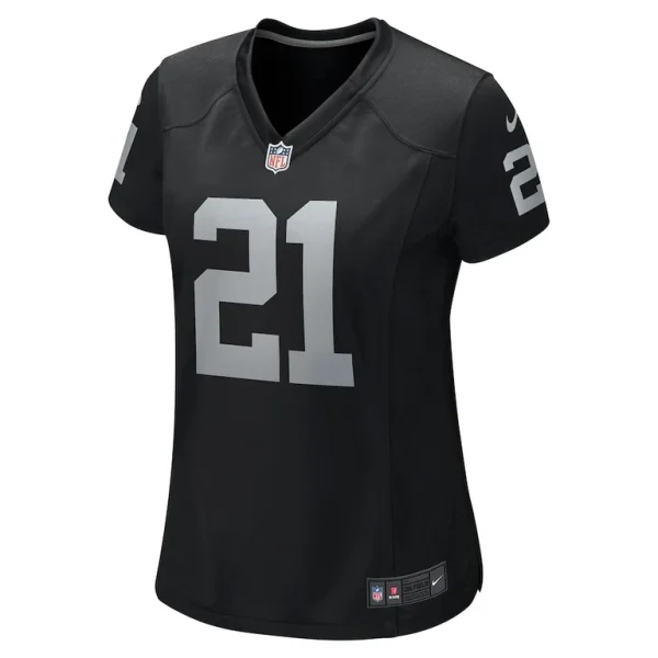 Cliff branch las vegas raiders nike womens retired player game jersey Black M