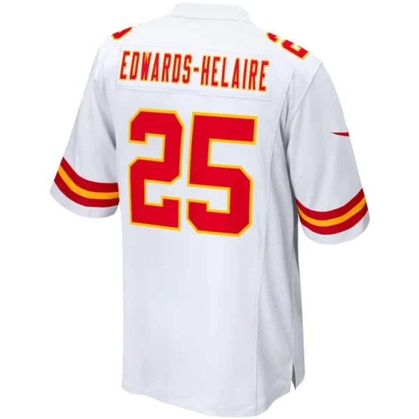 Clyde edwards helaire kansas city chiefs nike game jersey White L