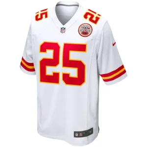 Clyde edwards helaire kansas city chiefs nike game jersey White M