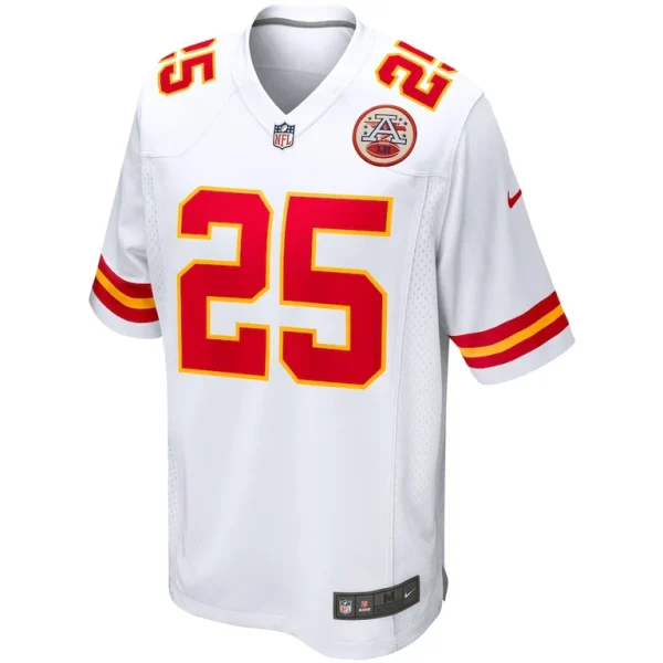 Clyde edwards helaire kansas city chiefs nike game jersey White M