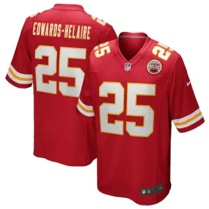 Clyde edwards helaire kansas city chiefs nike player game jersey Red