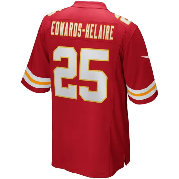 Clyde edwards helaire kansas city chiefs nike player game jersey Red L