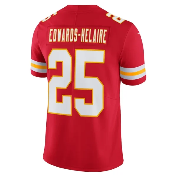Clyde edwards helaire kansas city chiefs nike vapor limited jersey Red L