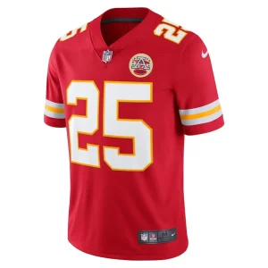 Clyde edwards helaire kansas city chiefs nike vapor limited jersey Red M