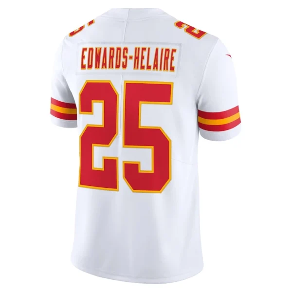 Clyde edwards helaire kansas city chiefs nike vapor limited jersey White L
