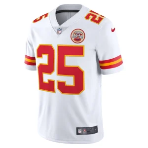 Clyde edwards helaire kansas city chiefs nike vapor limited jersey White M