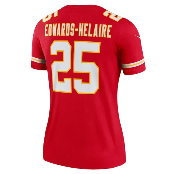 Clyde edwards helaire kansas city chiefs nike womens legend player performance top Red L