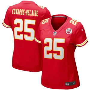 Clyde edwards helaire kansas city chiefs nike womens player jersey Red