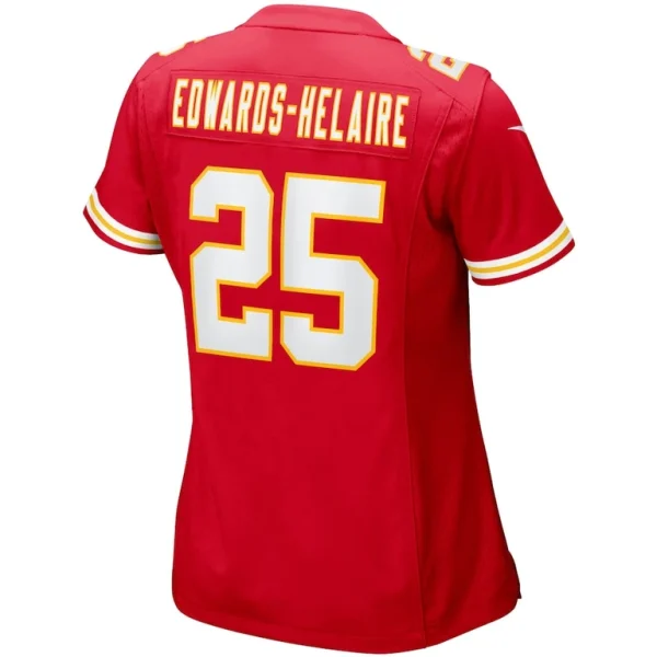 Clyde edwards helaire kansas city chiefs nike womens player jersey Red L
