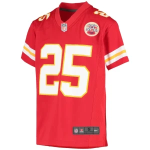 Clyde edwards helaire kansas city chiefs nike youth game jersey Red Yth M