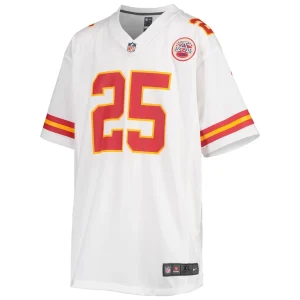 Clyde edwards helaire kansas city chiefs nike youth game jersey White Yth M