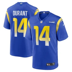 Cobie durant los angeles rams nike game player jersey Royal