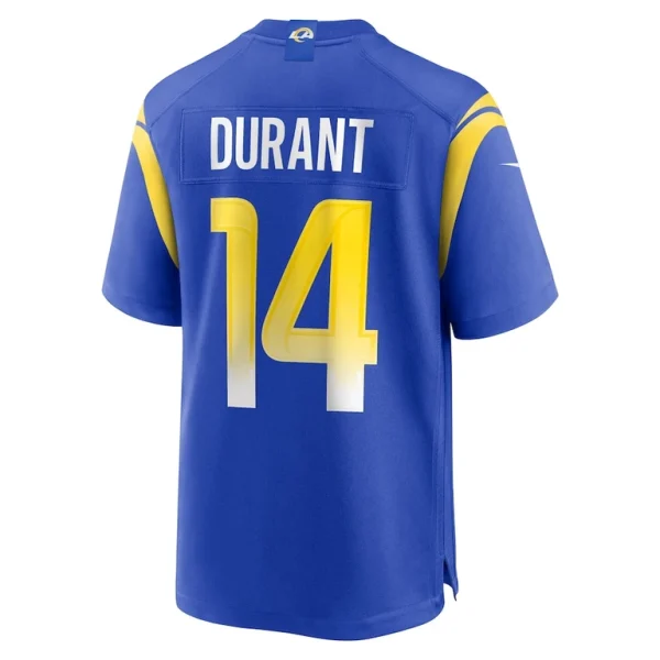 Cobie durant los angeles rams nike game player jersey Royal L