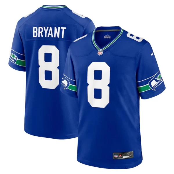 Coby bryant seattle seahawks nike throwback player game jersey Royal