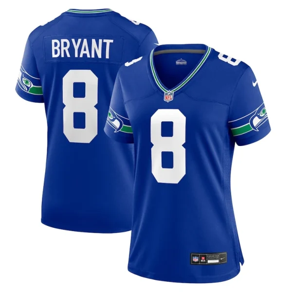 Coby bryant seattle seahawks nike womens throwback player game jersey Royal
