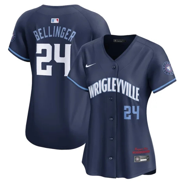 Cody bellinger chicago cubs nike womens 2021 city connect limited player jersey Navy