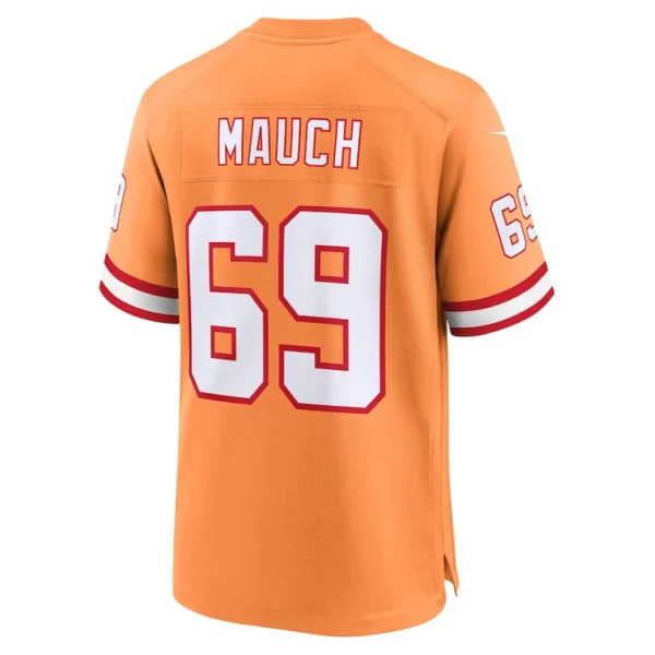 Cody mauch tampa bay buccaneers nike throwback game jersey Orange L
