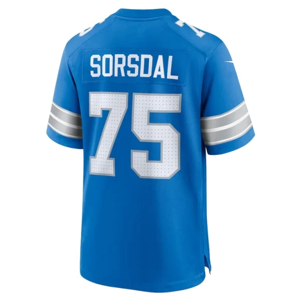 Colby sorsdal detroit lions nike team game jersey Blue L