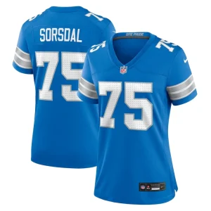 Colby sorsdal detroit lions nike womens team game jersey Blue