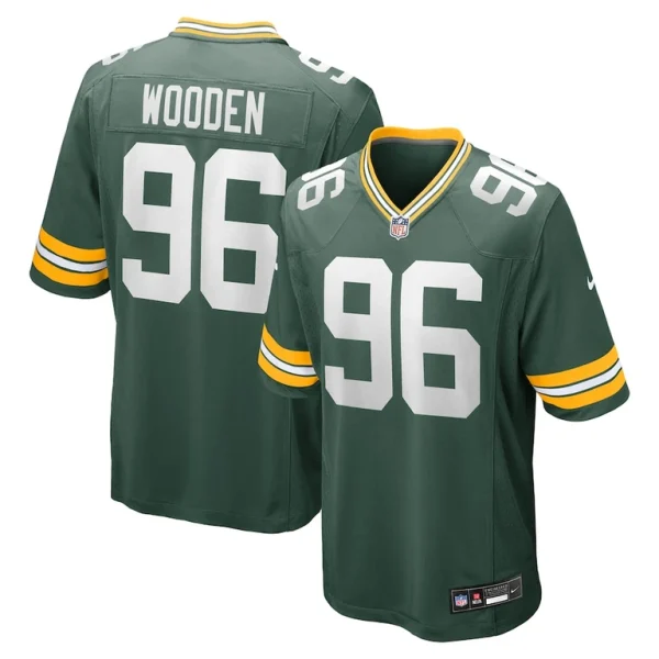 Colby wooden green bay packers nike game jersey Green