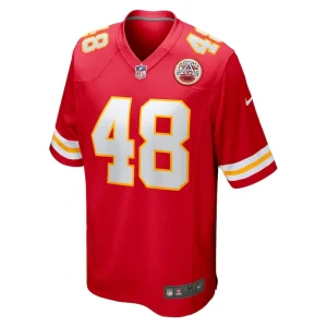 Cole christiansen kansas city chiefs nike game player jersey Red M