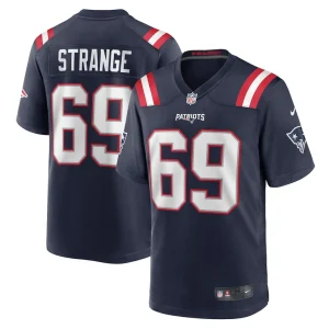 Cole strange new england patriots nike player game jersey Navy