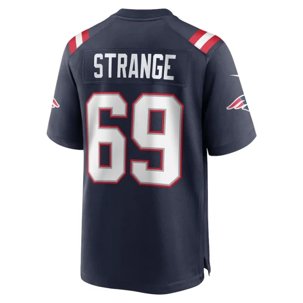 Cole strange new england patriots nike player game jersey Navy L