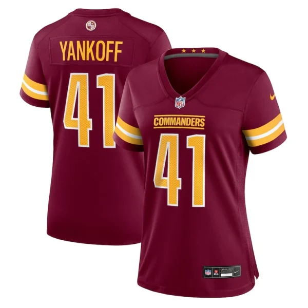 Colson yankoff washington commanders nike womens game jersey Burgundy