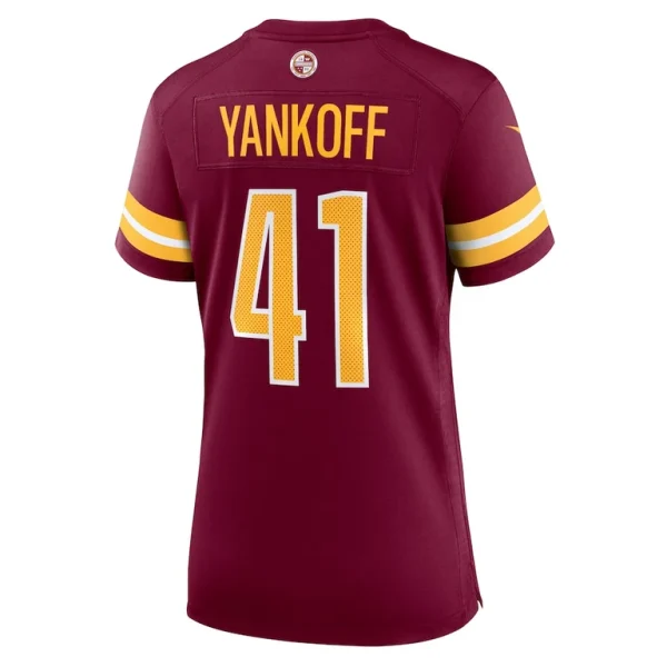 Colson yankoff washington commanders nike womens game jersey Burgundy L