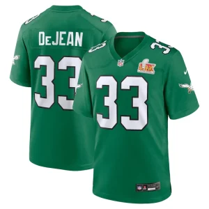 Cooper dejean philadelphia eagles nike super bowl lix 2nd alternate game jersey Kelly green