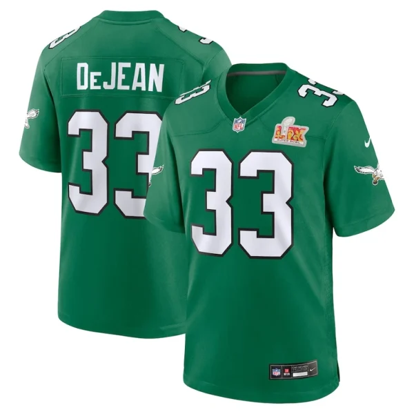 Cooper dejean philadelphia eagles nike super bowl lix 2nd alternate game jersey Kelly green
