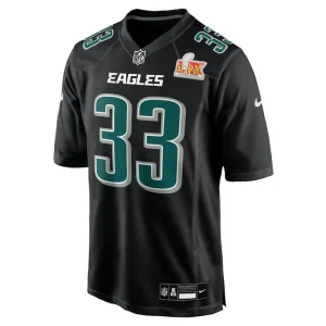 Cooper dejean philadelphia eagles nike super bowl lix fashion game player jersey Carbon black M