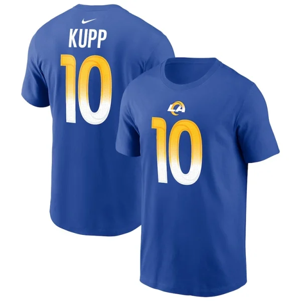 Cooper kupp los angeles rams nike player name number t shirt Royal
