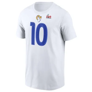 Cooper kupp los angeles rams nike super bowl lvi bound name number t shirt White M