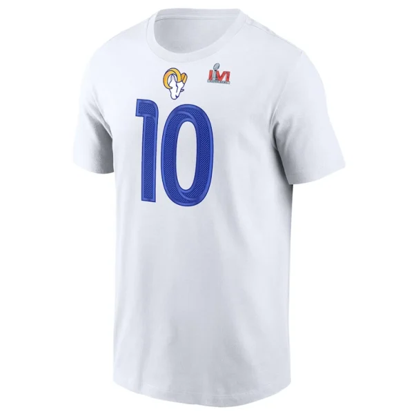 Cooper kupp los angeles rams nike super bowl lvi bound name number t shirt White M