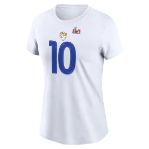 Cooper kupp los angeles rams nike womens super bowl lvi name number t shirt White M