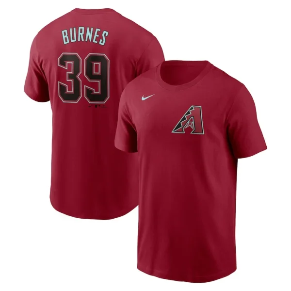 Corbin burnes arizona diamondbacks nike fuse name number t shirt Red