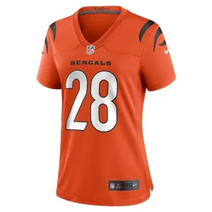 Corey dillon cincinnati bengals nike womens retired game jersey Orange M