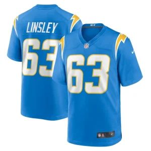 Corey linsley los angeles chargers nike game player jersey Powder blue
