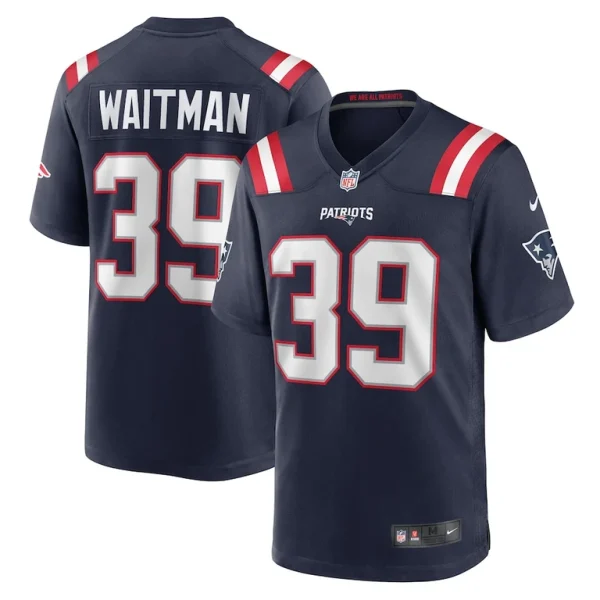 Corliss waitman new england patriots nike team game jersey Navy