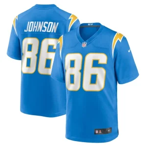 Cornelius johnson los angeles chargers nike team game jersey Powder blue