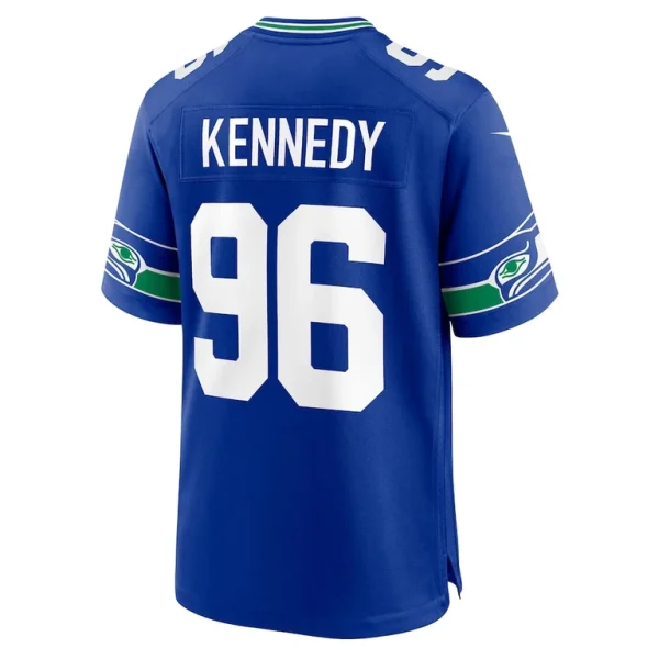 Cortez kennedy seattle seahawks nike throwback retired player game jersey Royal L