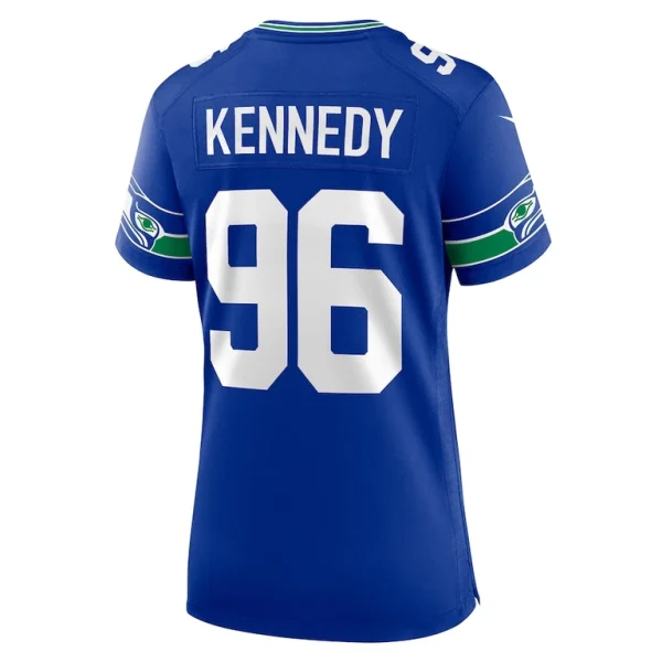 Cortez kennedy seattle seahawks nike womens throwback player game jersey Royal L