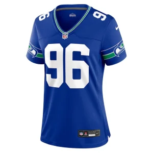 Cortez kennedy seattle seahawks nike womens throwback player game jersey Royal M