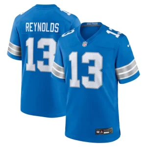 Craig reynolds detroit lions nike team game jersey Blue