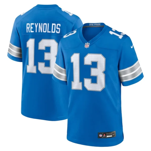 Craig reynolds detroit lions nike team game jersey Blue