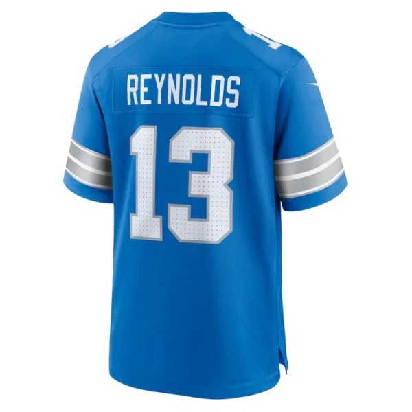 Craig reynolds detroit lions nike team game jersey Blue L