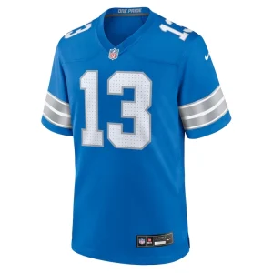 Craig reynolds detroit lions nike team game jersey Blue M