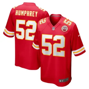 Creed humphrey kansas city chiefs nike game jersey Red