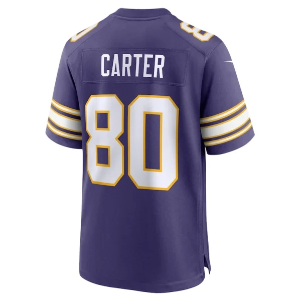 Cris carter minnesota vikings nike classic retired player game jersey Purple L